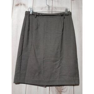 Banana Republic Skirt Ladies 6 Black‎ Gray Houndstooth Pencil